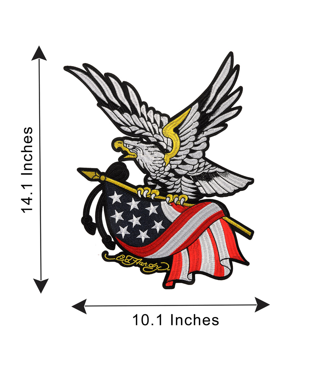 Eagle on USA Flag