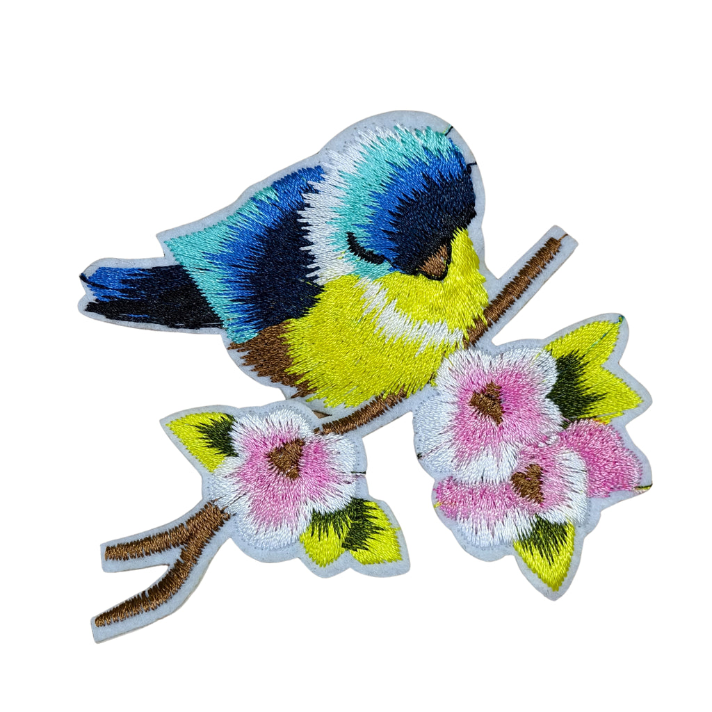 Blue Bird & Flower Set of 5