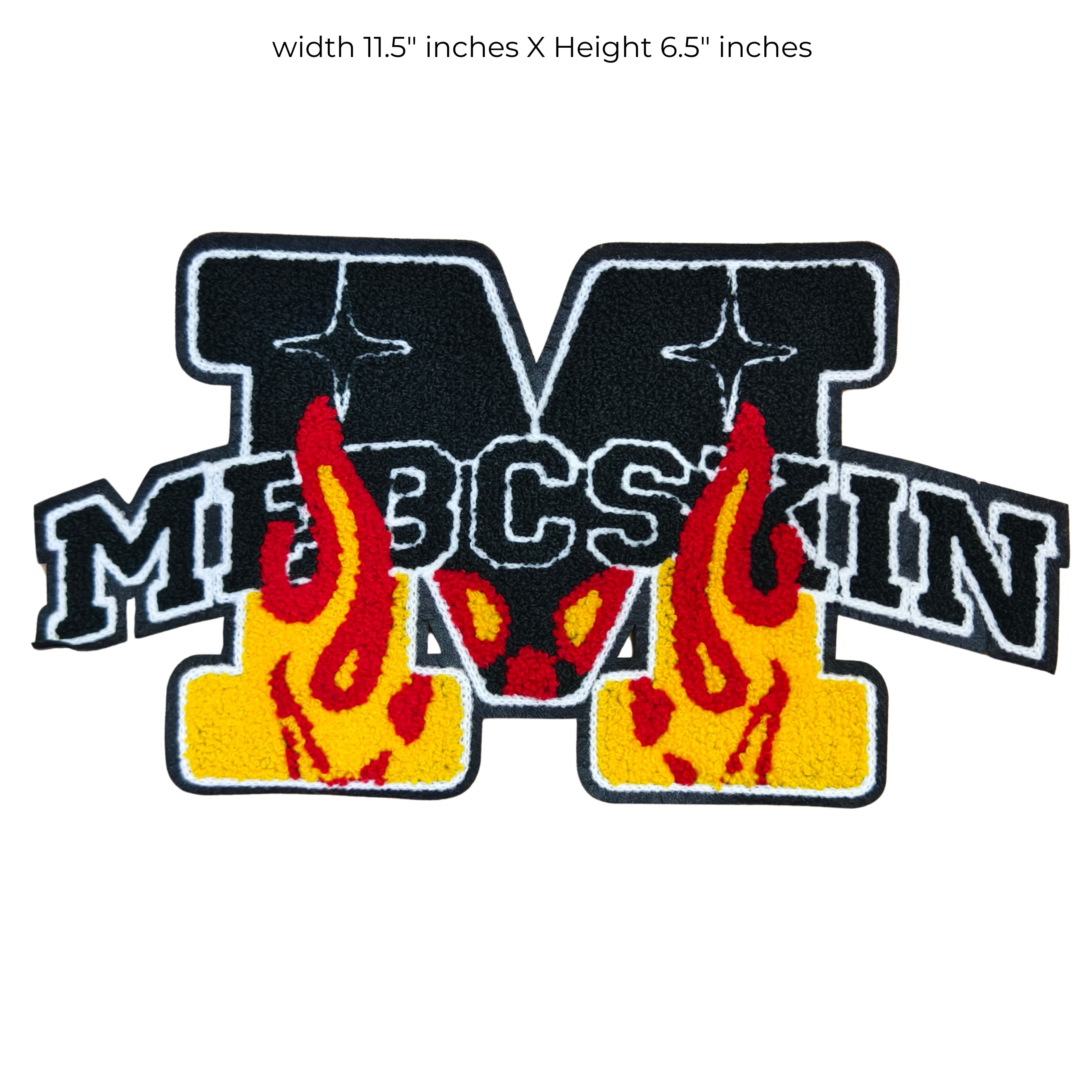 Fiery M Letter in Fire