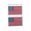 White USA Flag Set of 2