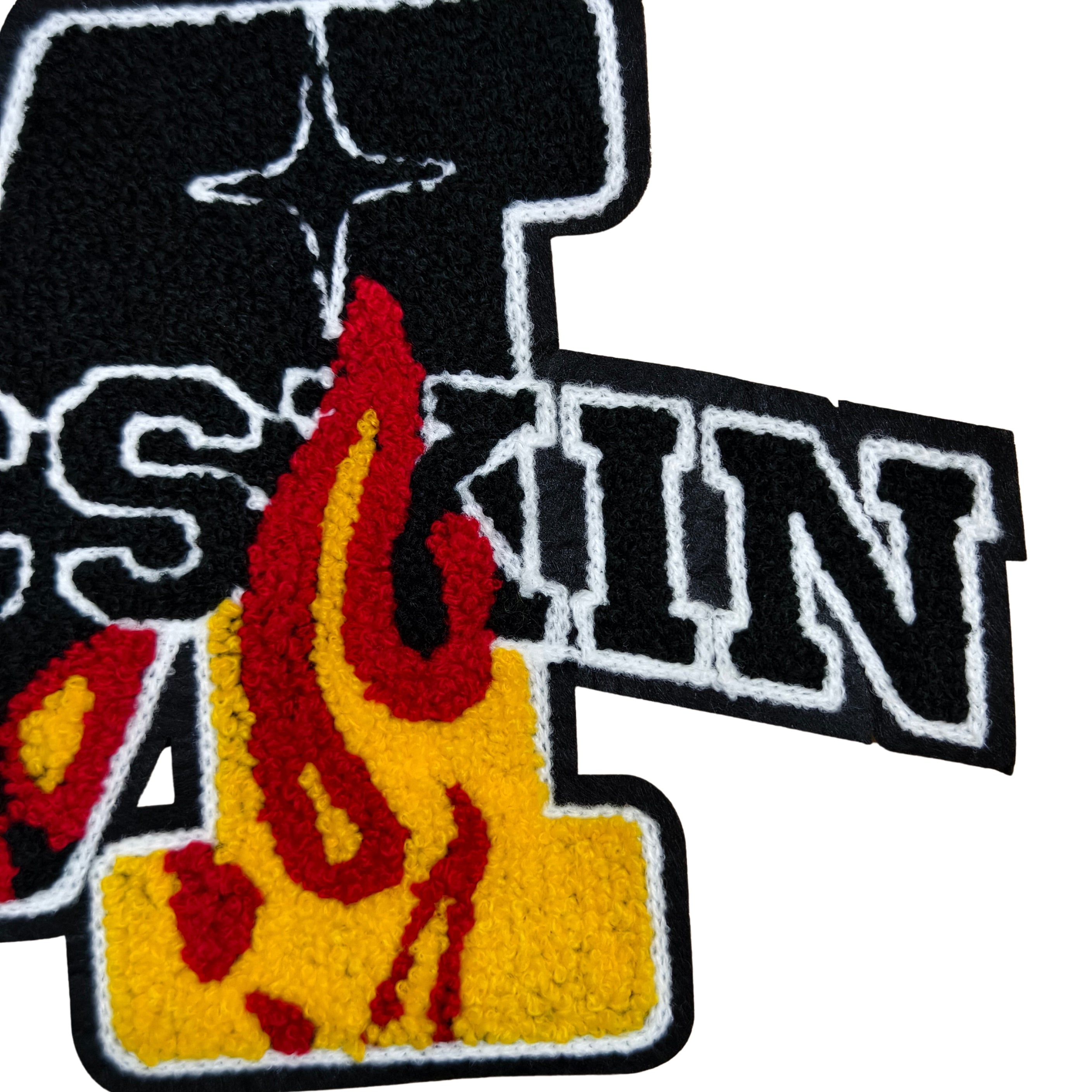 Fiery M Letter in Fire