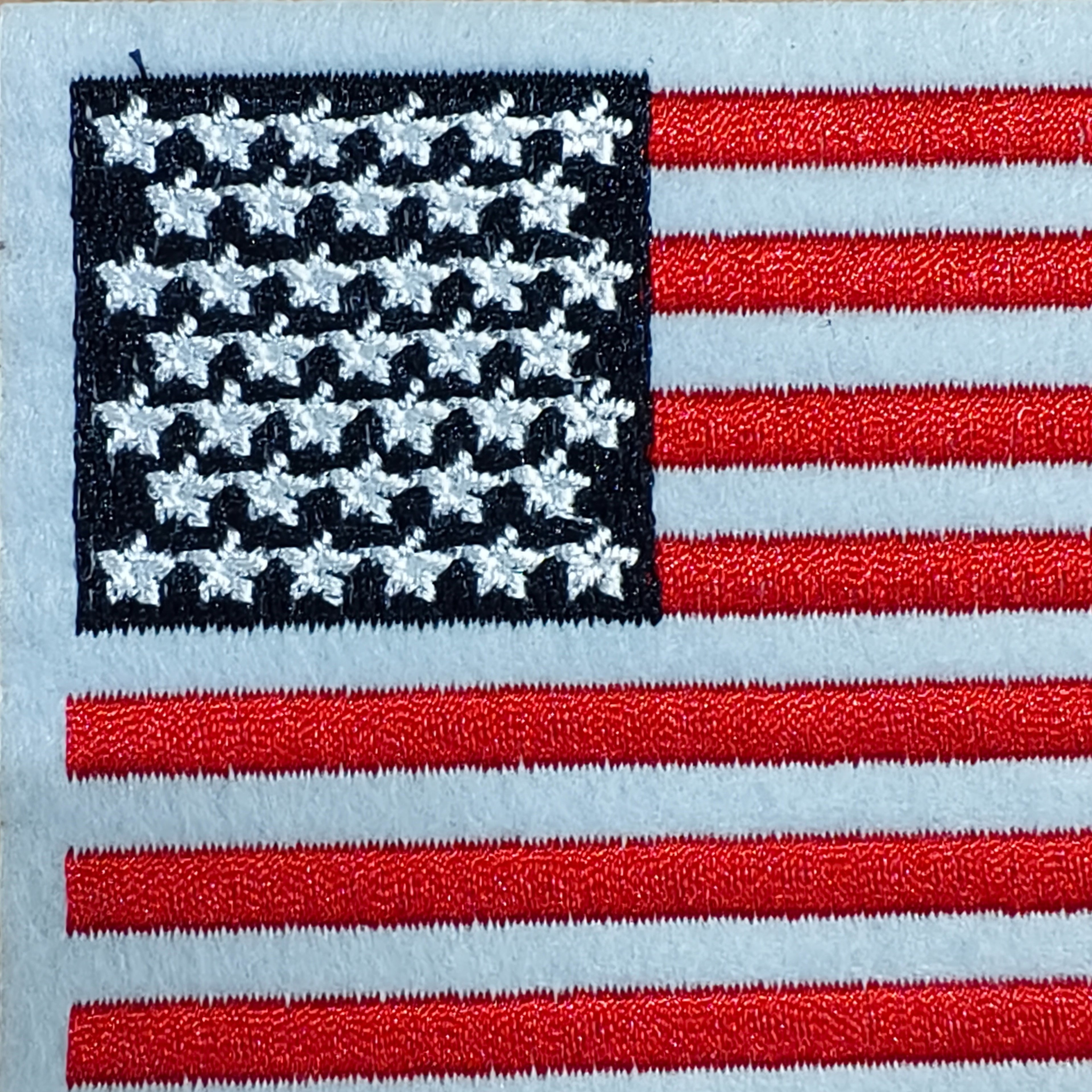 White USA Flag Set of 2