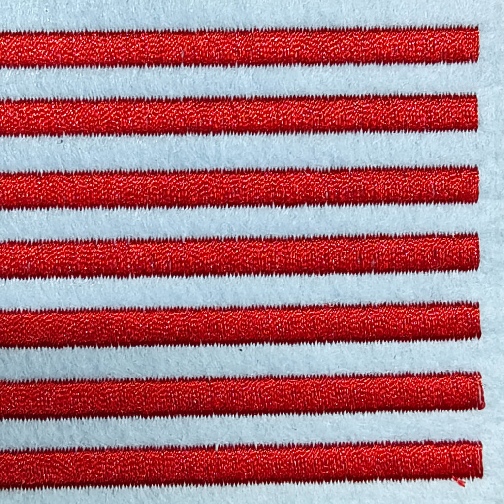 White USA Flag Set of 2
