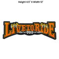 Live to Ride Orange