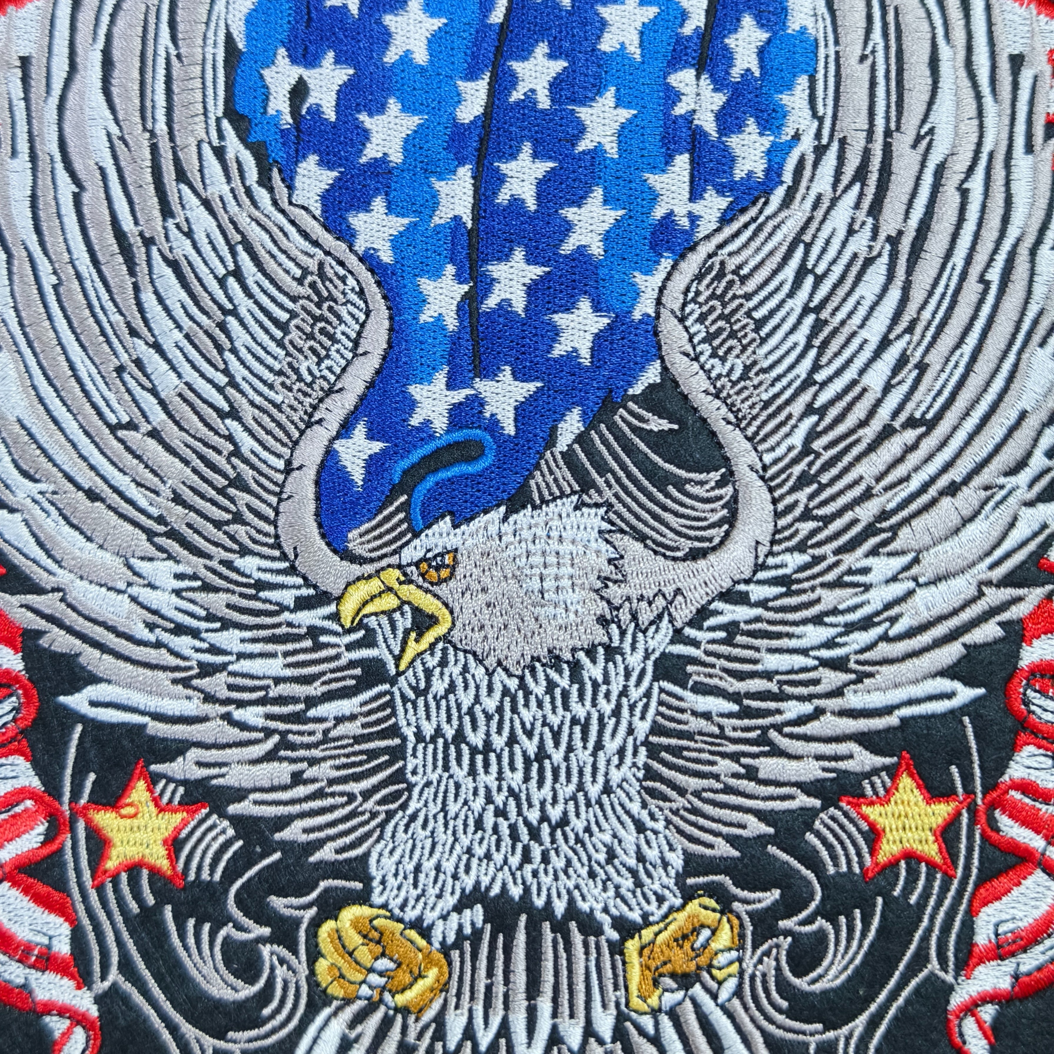 Premium Screaming Eagle USA Flag