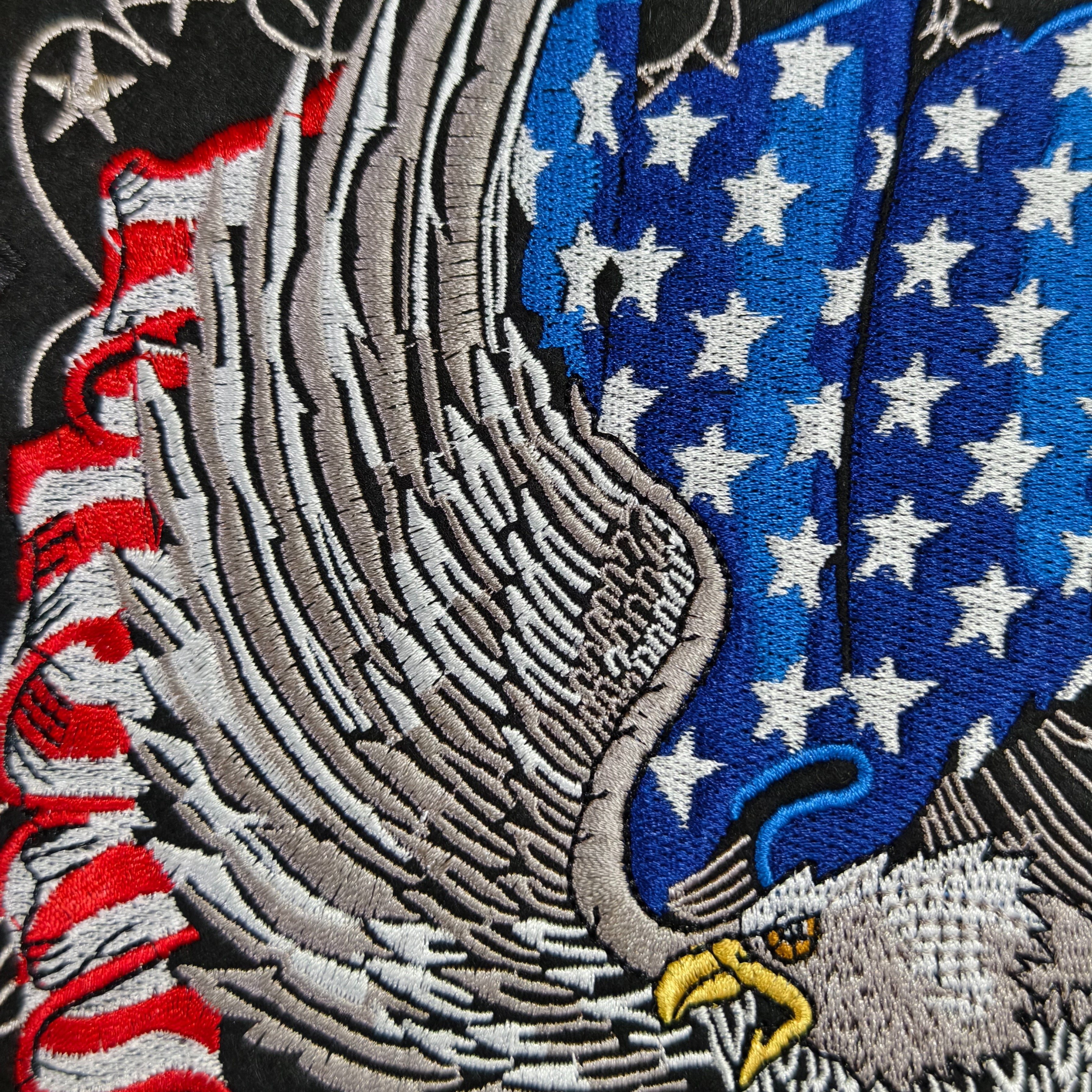 Premium Screaming Eagle USA Flag