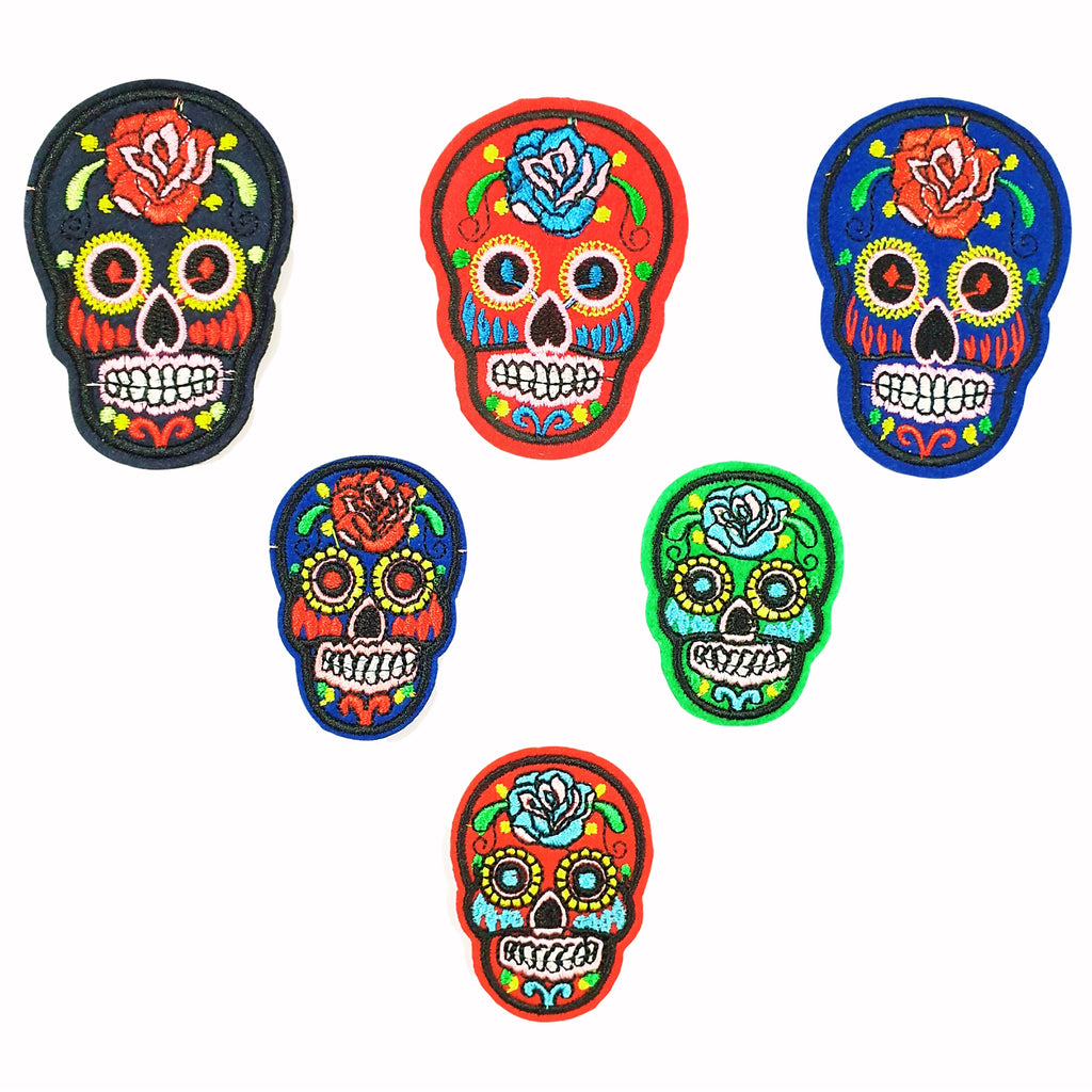 Carnival Skulls Set of 6