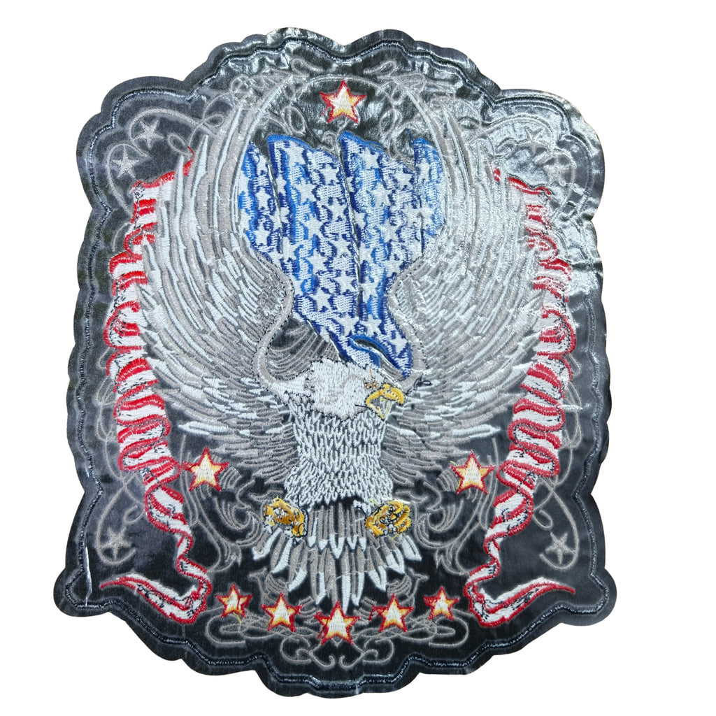 Premium Screaming Eagle USA Flag