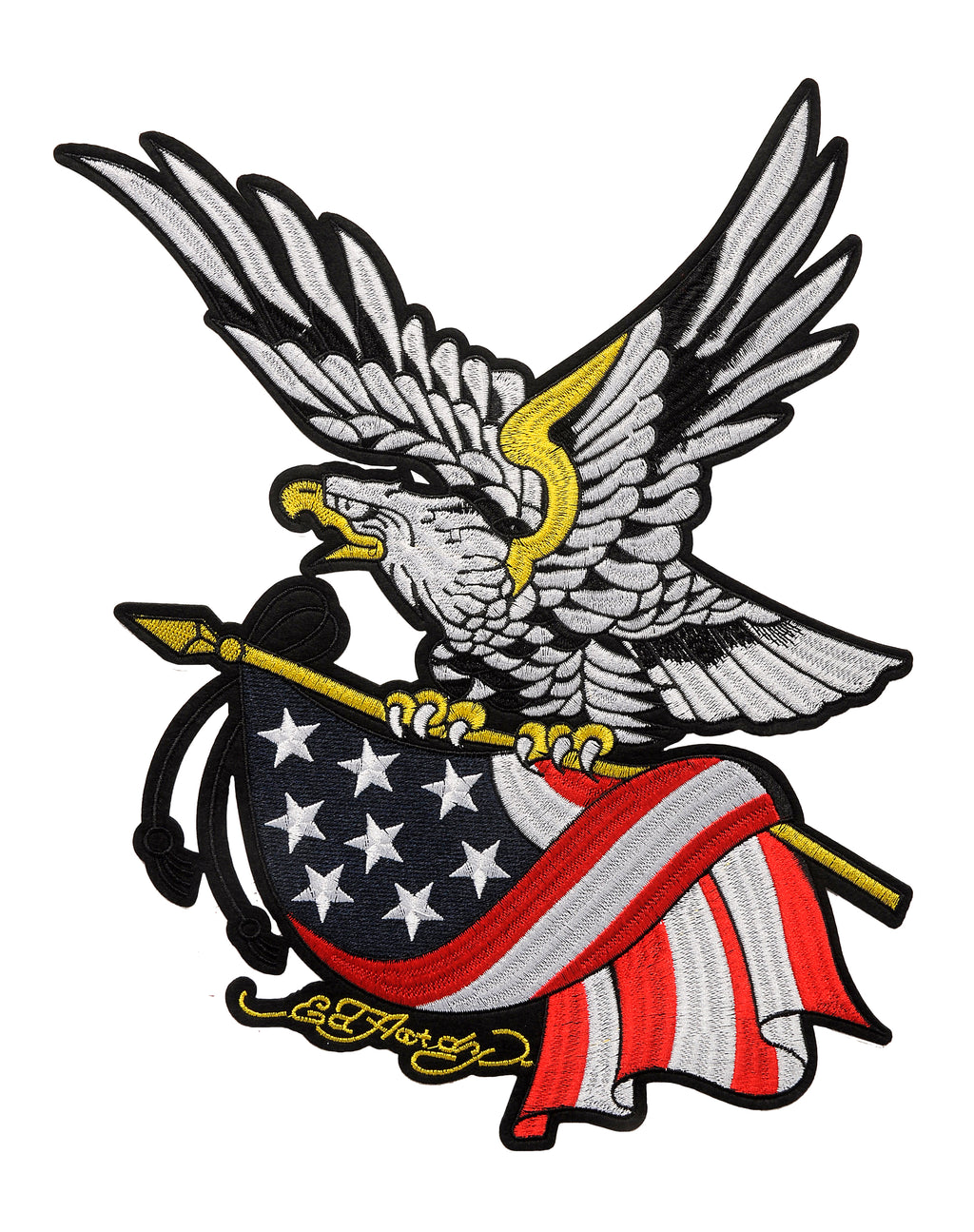 Eagle on USA Flag