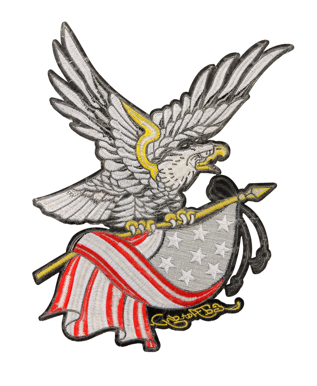Eagle on USA Flag
