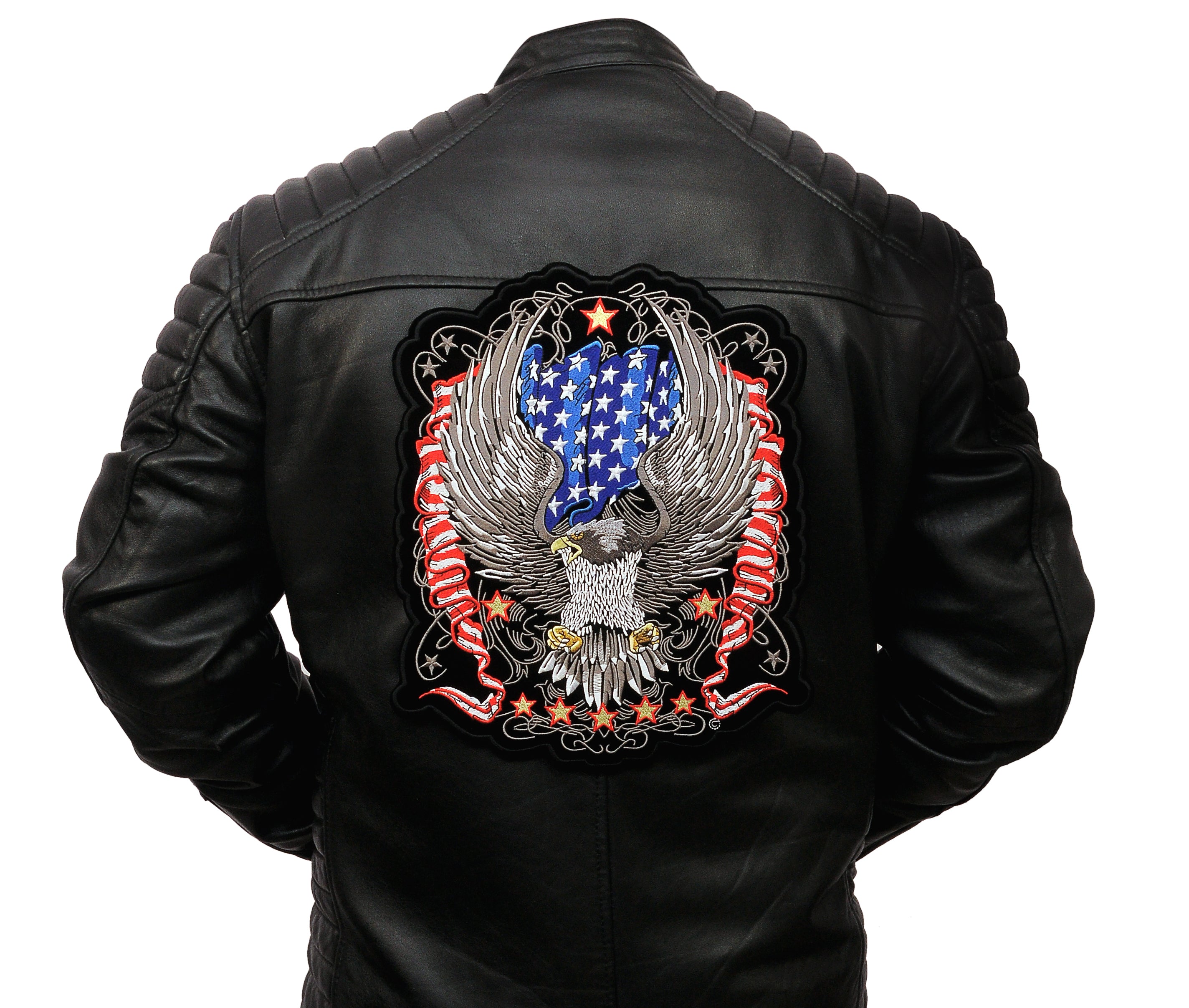 Premium Screaming Eagle USA Flag