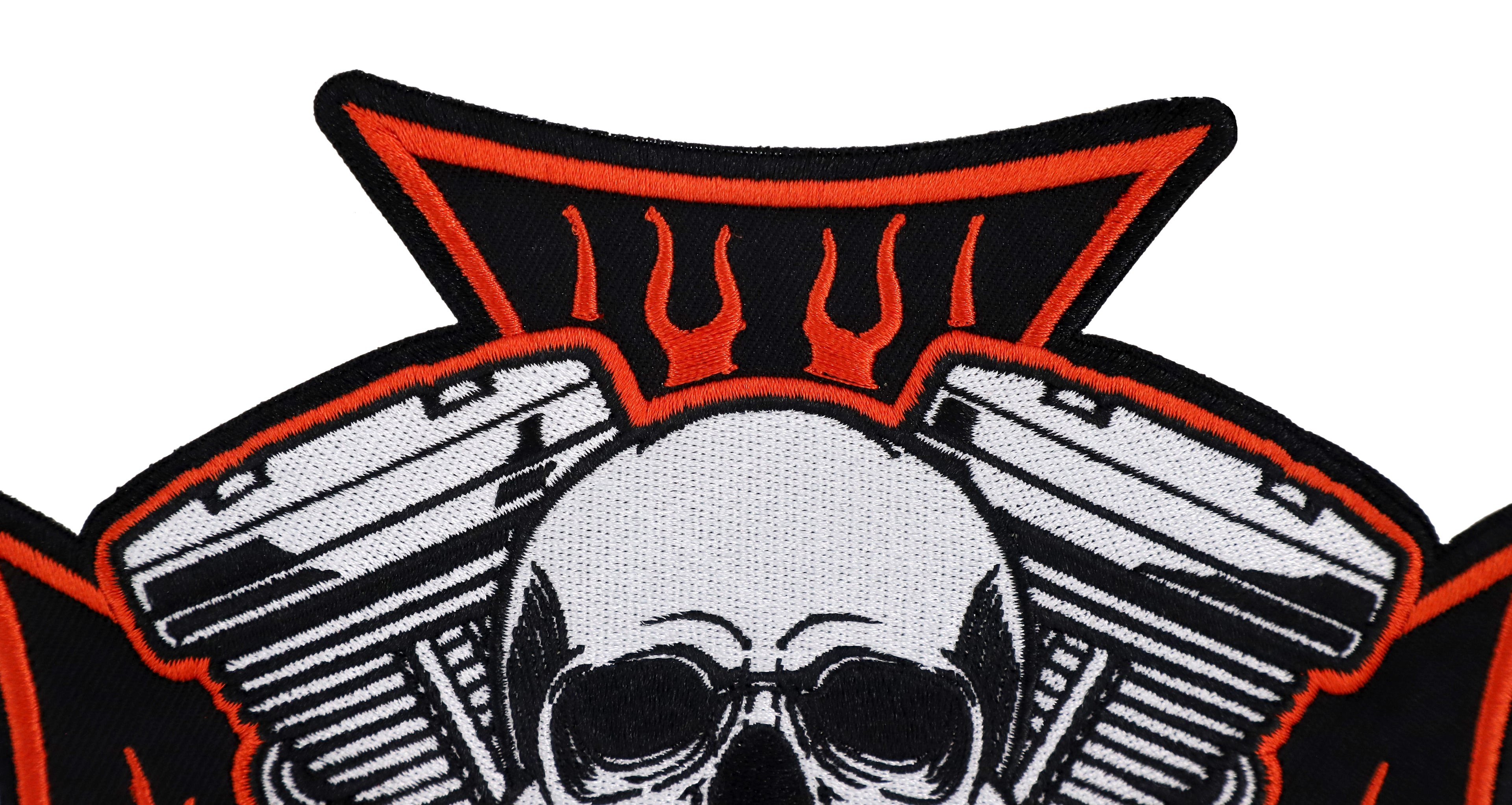 HD Cross Skull & Flame