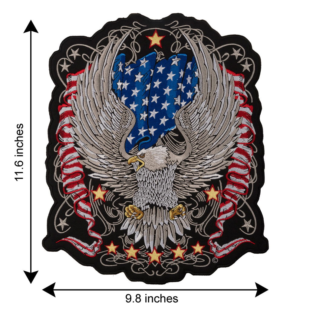 Premium Screaming Eagle USA Flag