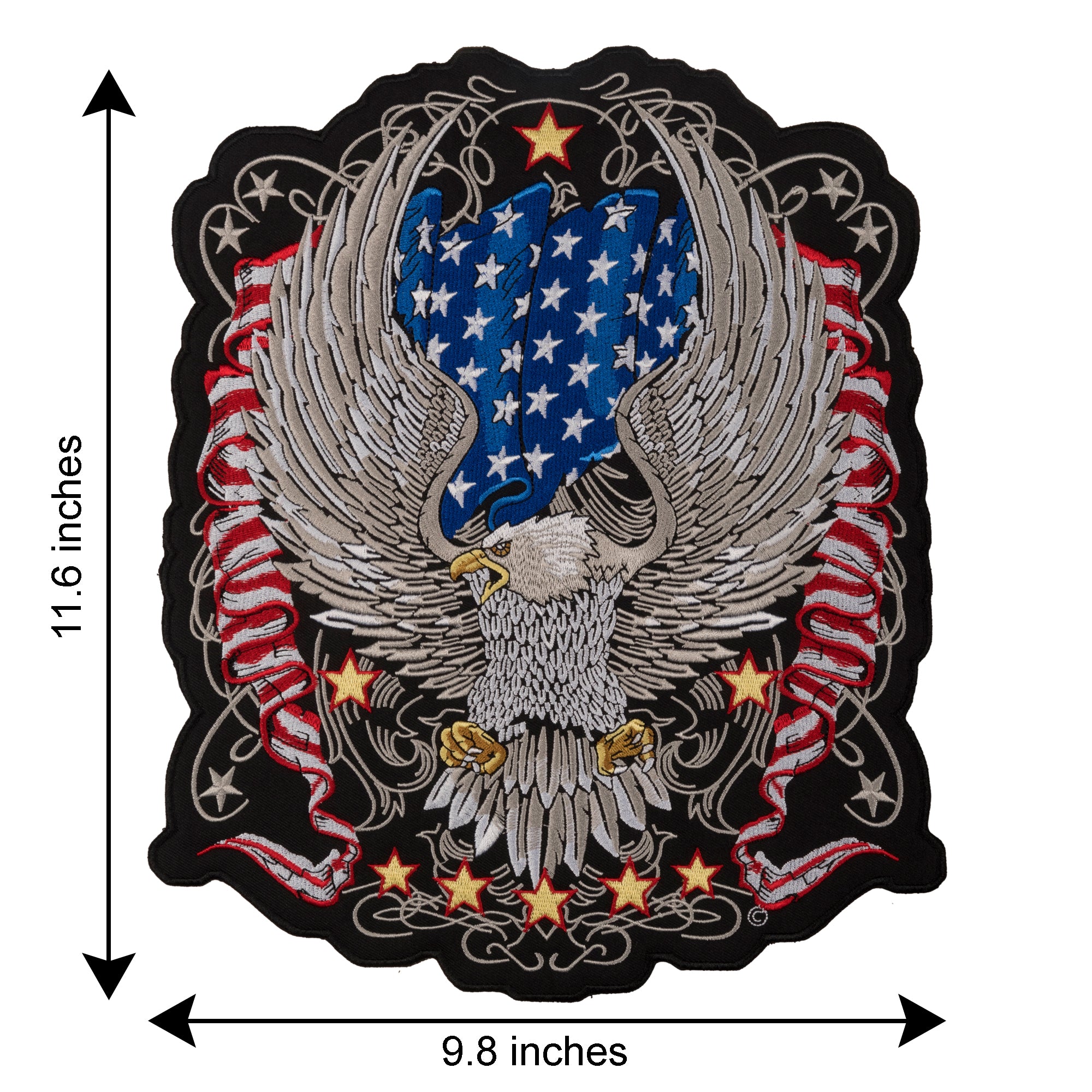 Premium Screaming Eagle USA Flag